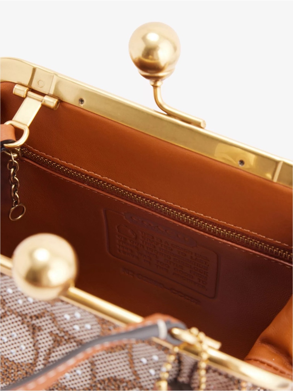 Coach Small Signature Crystal Kisslock - Picture 4 of 6